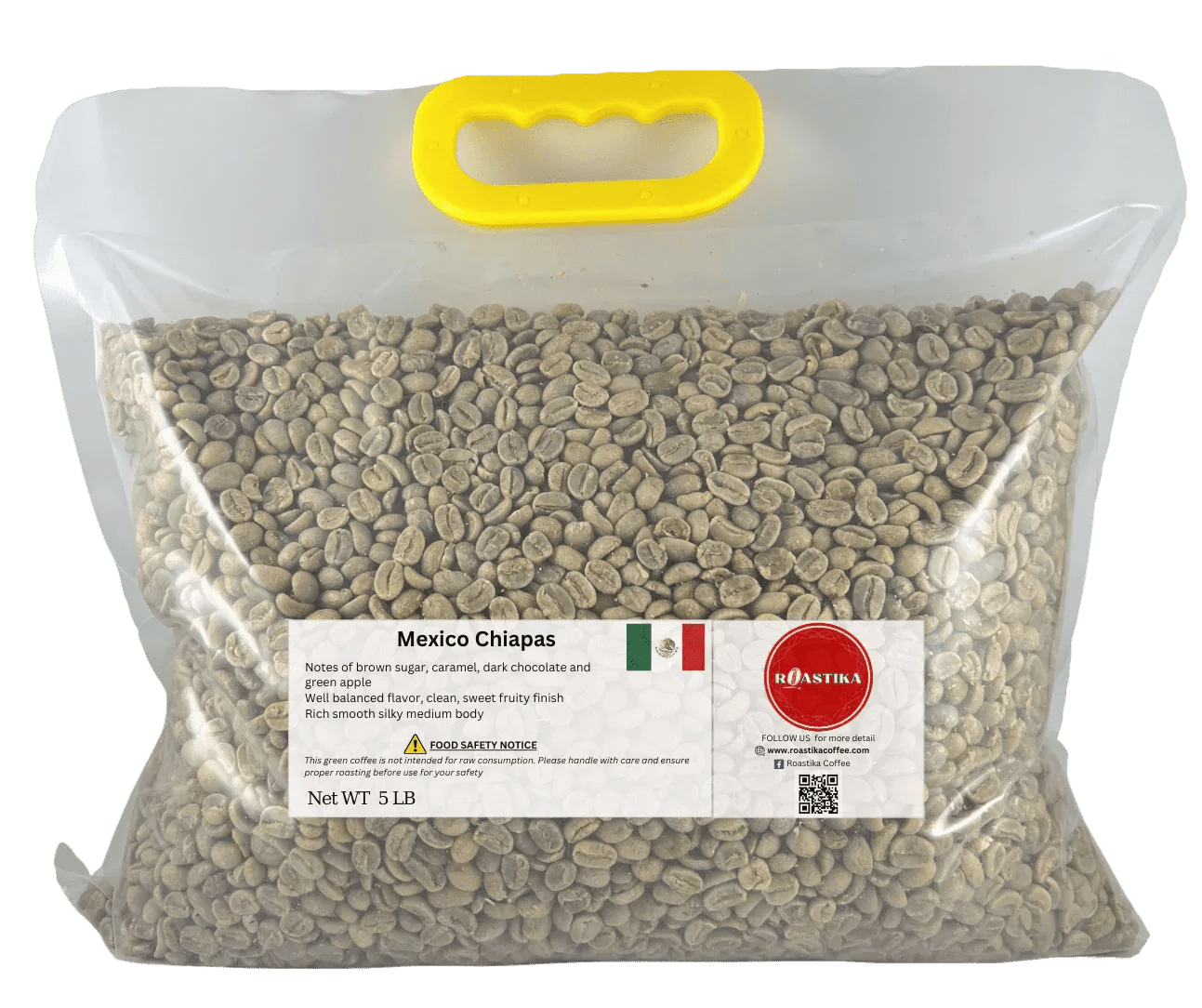 Mexico Chiapas Green Coffee Beans - HG EP - ROASTIKA